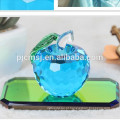 Alta Qualidade Decorativa Crystal Glass Apple para Presentes ZWM046